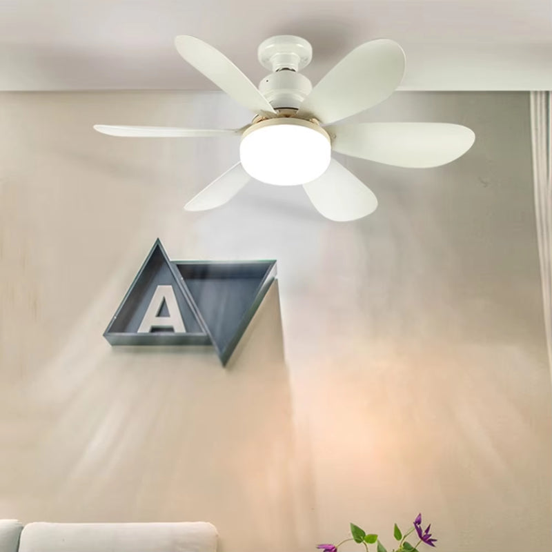 LED 40W/30W Ceiling Fan Light E26/27 Socket Fan with Remote Timing Dimming Function Suitable for Living Room Kitchen Bedroom