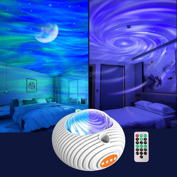 Star Projector, Dual Effect Night Light Aurora and Moon Galaxy Projector for ...