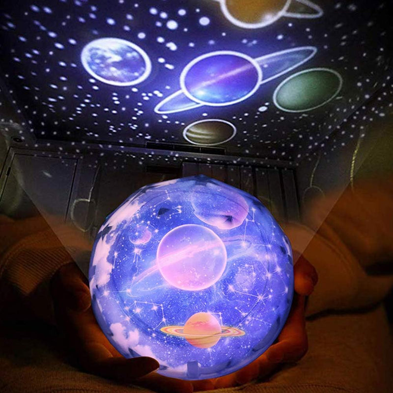 Star Projector Night Light - Kids Night Light Projector with USB Cable and 7 Sets Films,360 Degree Rotation Nebula Light Star Lamp Projector Best Gifts for Kids Party Birthday and Bedroom Dec