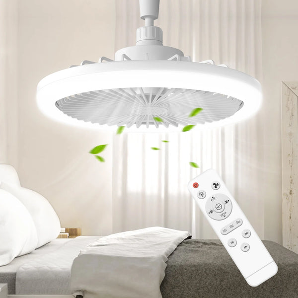 Xaujix 10"Ceiling Fans with Lights and Remote, Adjustable Lighting&3-Speed, Ceiling Fan for Bedroom