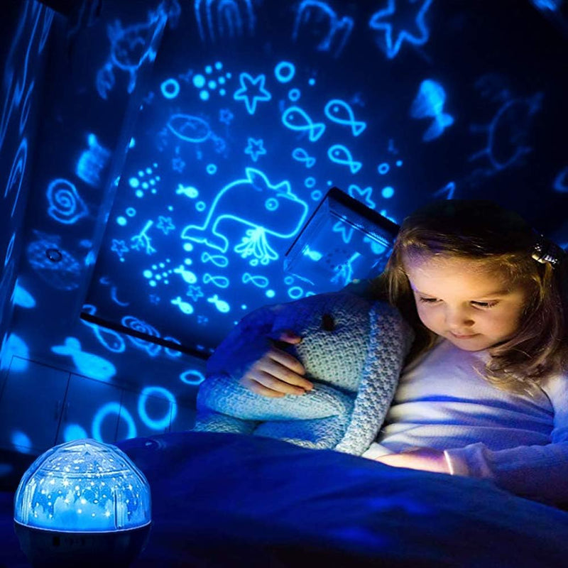 Star Projector Night Light - Kids Night Light Projector with USB Cable and 7 Sets Films,360 Degree Rotation Nebula Light Star Lamp Projector Best Gifts for Kids Party Birthday and Bedroom Dec