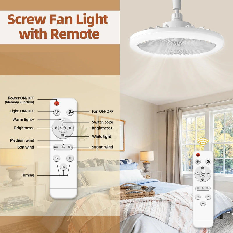 Xaujix 10"Ceiling Fans with Lights and Remote, Adjustable Lighting&3-Speed, Ceiling Fan for Bedroom