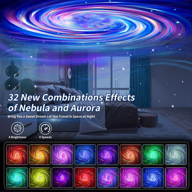 Star Projector Galaxy Night Light, 2023 Upgrade Astronaut Starry Nebulae and ...